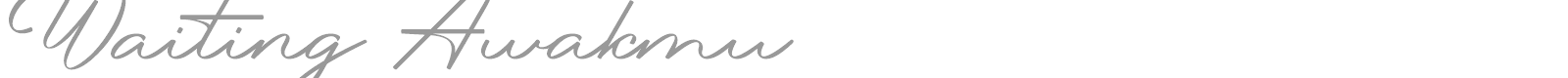 Waiting Awakmu font preview